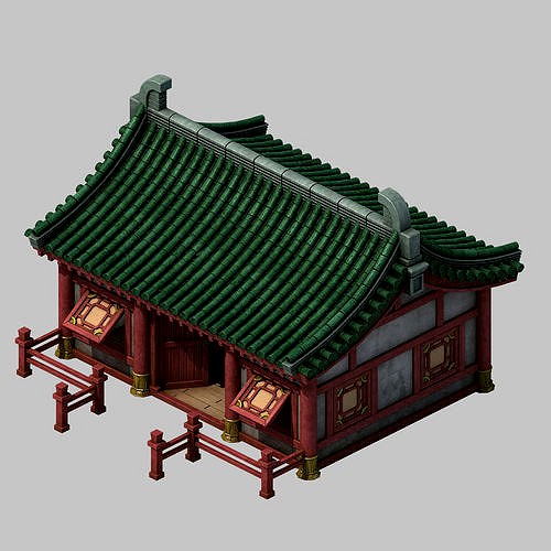 Game Building - Yan overlooking the house 03