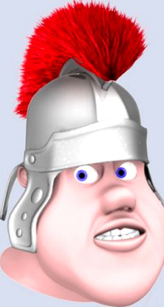 Roman soldier head 3D Model