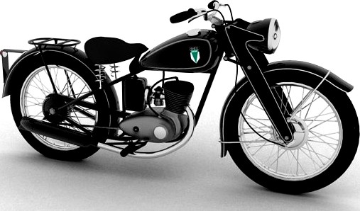 DKW RT125 1950 3D Model