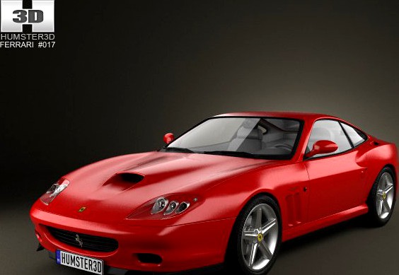 Ferrari 575M Maranello 2002  2006 3D Model
