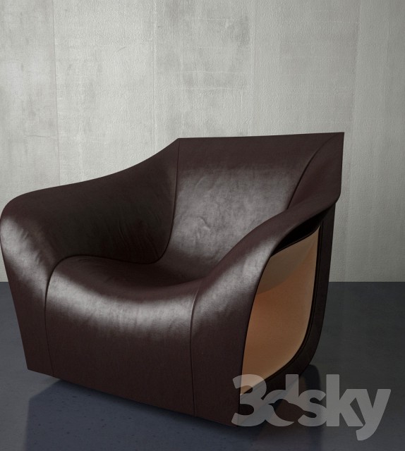leather chair by Aleksa Hull