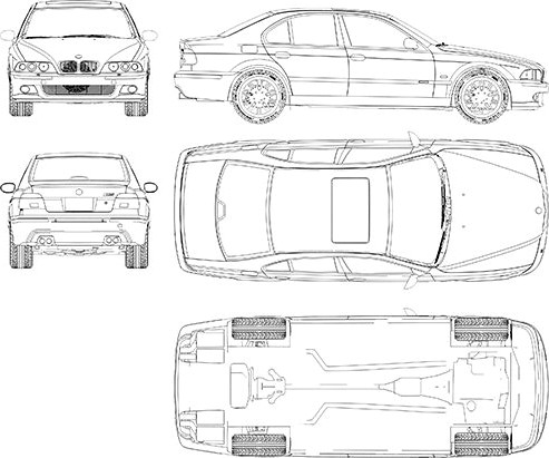 BMW M5 E39 1998 3D Model