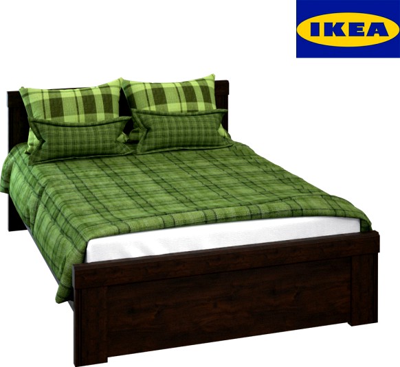 Ikea bed BRUSALI 3d model