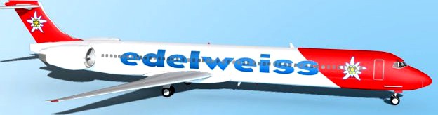 Falcon3D MD 80 Edelweiss 3D Model