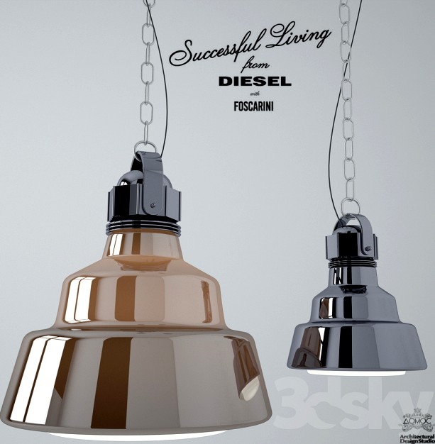 Glas suspension lamp Diesel with Foscarini