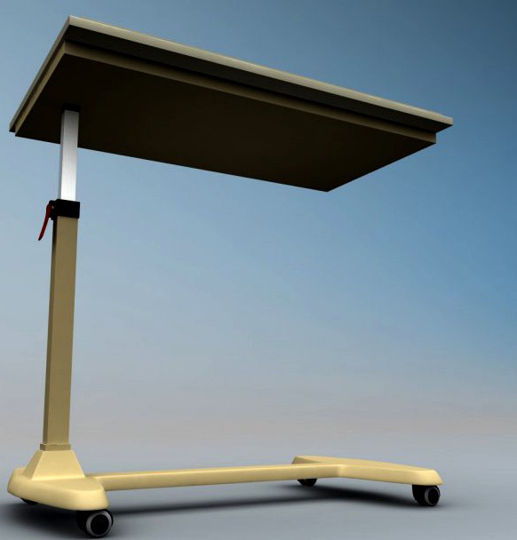 Over bed table 3D Model