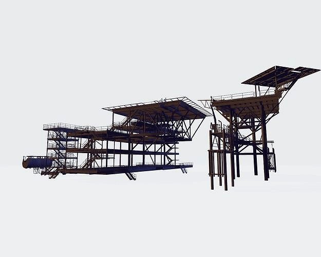 Platform pack 3d model