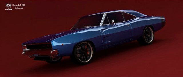 Dodge Charger RT 1968 3D Model