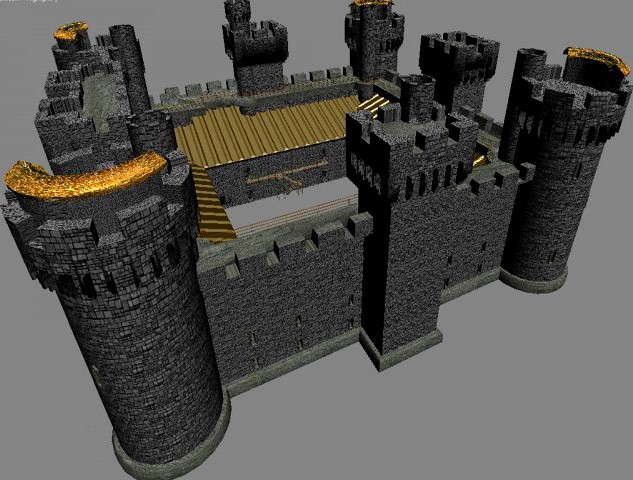 Brick Castle 3D Model