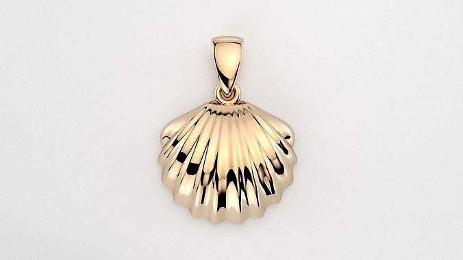 Seashell pendant | 3D