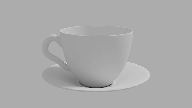 COFFEE CUP WITH SAUCER  | 3D