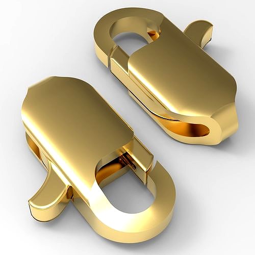 jewelry lock Carbine fastener 2 | 3D