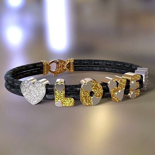 L O V E bracelet | 3D