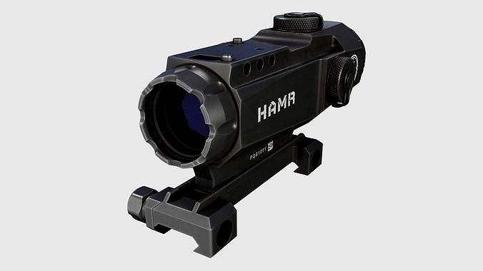Leupold Mark 4 HAMR 4x24mm High Accuracy 3D model 1 , available in FBX, BLE...