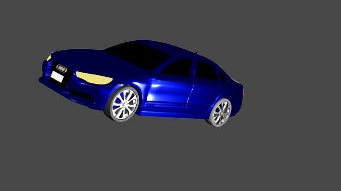 AUDI A6 car low poly model