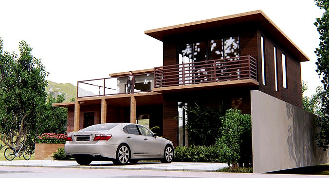 Villa C9 - Sketchup dwg lumion render picture