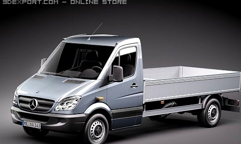 Mercedes Sprinter II pickup 3D Model