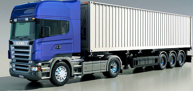 Scania truck R580 With Container Refrigerator