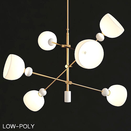 Margot Chandelier by Anthropologie in Assorted low poly 3d model