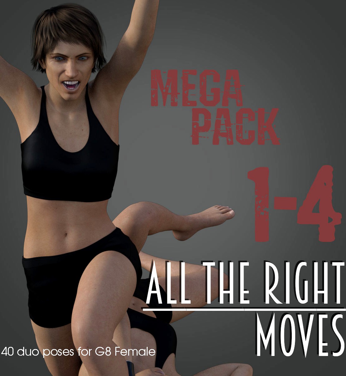 ALL THE RIGHT MOVES vol.1-4 MEGAPACK for Genesis 8 Female