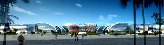 International Convention and Exhibition Center 4 3D Model