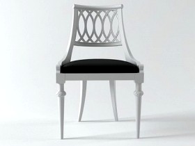 Curved Back Side Chair