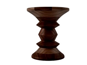 Eames Walnut  Stool 1