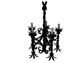 Ornately Detailed Iron Fixture