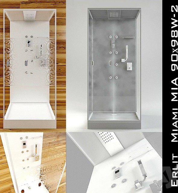 Shower stall Erlit Series Miami MIA 90h98W 2 90h98