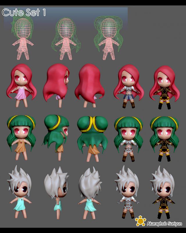 Cute01 3D Model