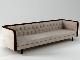 Extra Long 1960's Capitonné Sofa