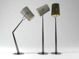 Fork floor lamp