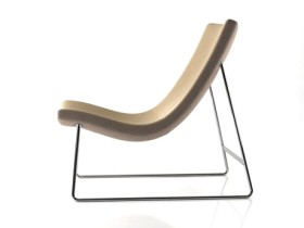 Lounge Chair with Sled Base