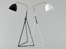 Lean floor lamp