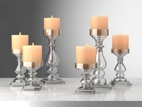 Glass Candlesticks