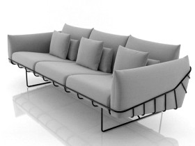 Wireframe sofa 3 seat