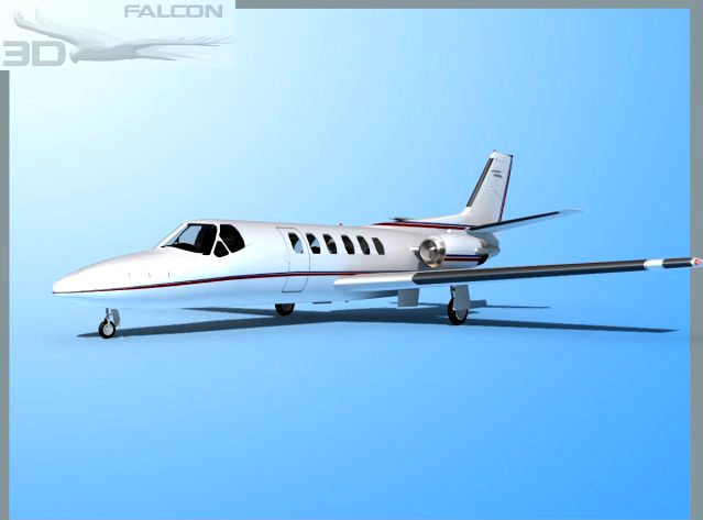 Falcon3D Citation V C560 FS08 3D Model