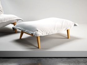 Calin Footstool L Solid Wood