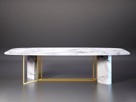 Plinto Biscuit Dining Table