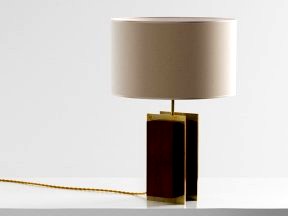 Brass Strapped Table Lamp