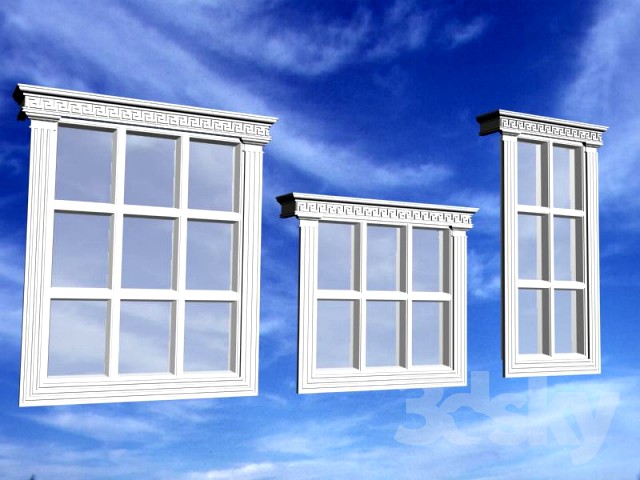 The window using the facade decor firm Izoman