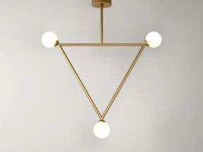 Triangle 1 Globe Pendant Lamp