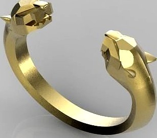 Panthers  bracelet cartier | 3D