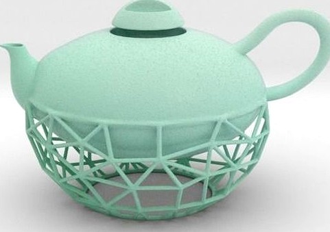 Wiry Teapot | 3D