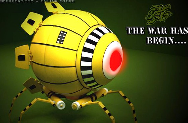 Walking Robot 3D Model