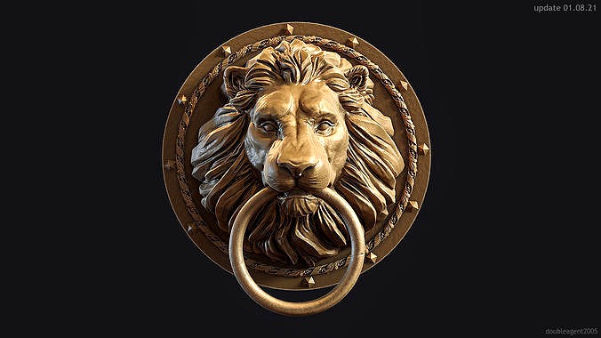 Lion Head Door Knocker 3d print model | 3D