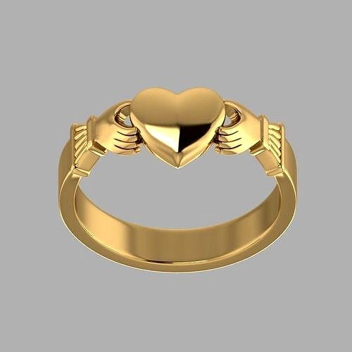 claddagh ring | 3D