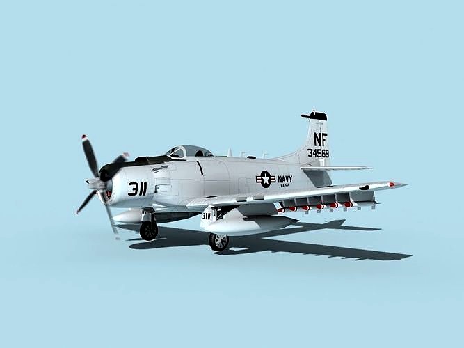 Douglas A-1H Skyraider USN Ticonderoga