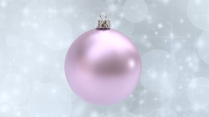 Pastel Pink christmas ball