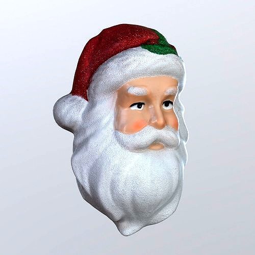 Santa Christmas Head Photoscan